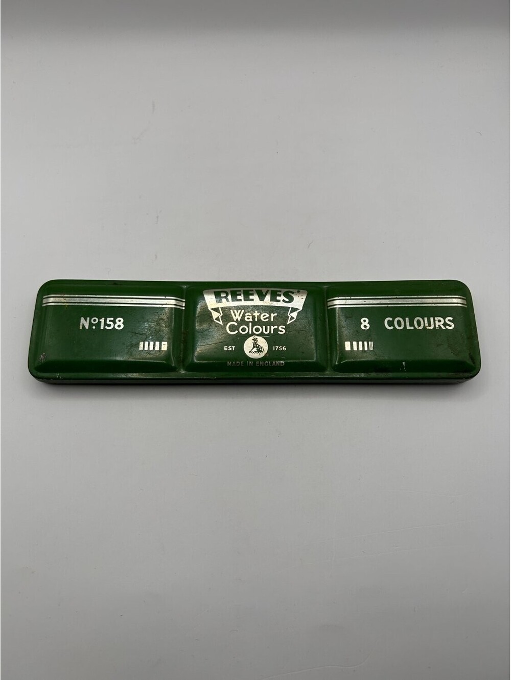 Vintage Reeves Water Colours Tin No. 158 8 Colours Box set